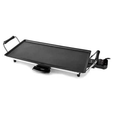 NEDIS stolní gril Teppanyaki/ pečicí povrch (d x š): 47,5 x 26,5 cm/ 5 nastavení teploty/ výkon 2000 W/ kov/ černý
