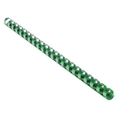 EUROSUPPLIES plastové hřbety/ formát A4/ 19mm/ zelené/ 100 pack