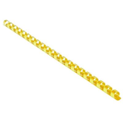 EUROSUPPLIES plastové hřbety/ formát A4/ 25mm/ žluté/ 50 pack