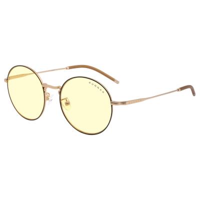 GUNNAR kancelářske/herní brýle ELLIPSE BLACK/GOLD * jantárová skla * BLF 65 * GUNNAR focus