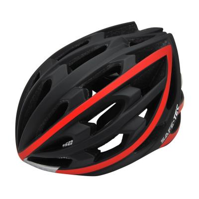 SAFE-TEC Chytrá helma/ TYR Black-Red M