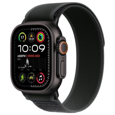 Apple Watch Ultra 2 49mm Černý titan s černým trailovým tahem - S/M