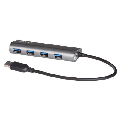 i-tec USB HUB METAL/ 4 porty/ USB 3.0/ napájecí adaptér/ kovový