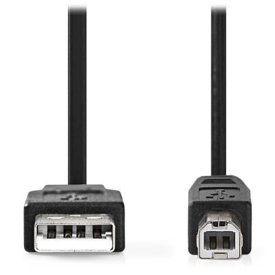 NEDIS kabel USB 2.0/ zástrčka USB-A - zástrčka USB-B/ k tiskárně apod./ černý/ bulk/ 3m