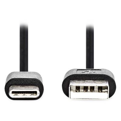 NEDIS kabel USB 2.0/ zástrčka USB-C - zástrčka USB-A/ černý/ bulk/ 3m