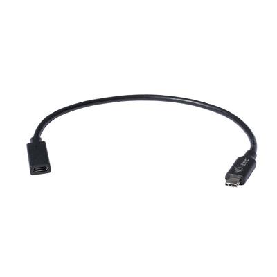 i-tec prodlužovací kabel USB 3.1 (Type-C)/ přenos obrazu až 4K / 60 Hz/ černý/ 30cm
