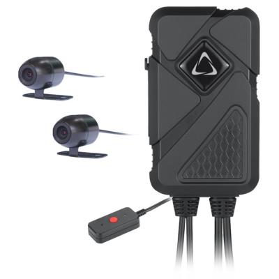 CEL-TEC palubní duální kamera na motorku i do auta MK02 Dual Wi-Fi GPS/přední,zadní 1080p/WiFi/g-senzor/IP67/kab.ovládač