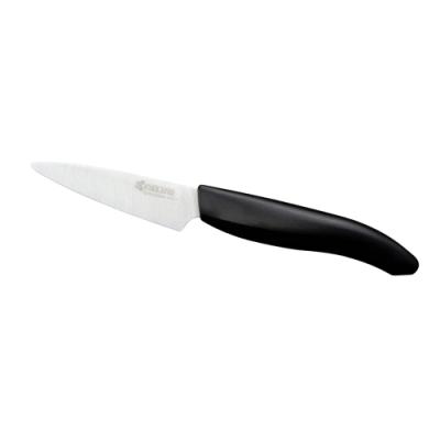 KYOCERA keramický nůž s bílou čepelí/ 7,5 cm dlouhá čepel/ černá plastová rukojeť