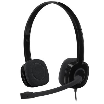 POŠKOZENÝ OBAL - Logitech Headset Stereo H151/ drátová sluchátka + mikrofon/ 3,5 mm jack/ černá