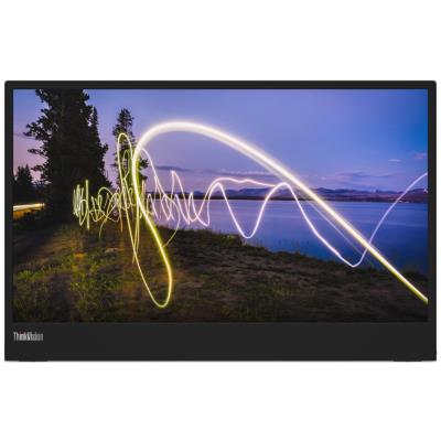 Lenovo ThinkVision M15/ 15,6" IPS/ 16:9/ 1920 x 1080 FHD/ 250cd/m2/ 1000:1 / 6ms/ USB-C/ černý