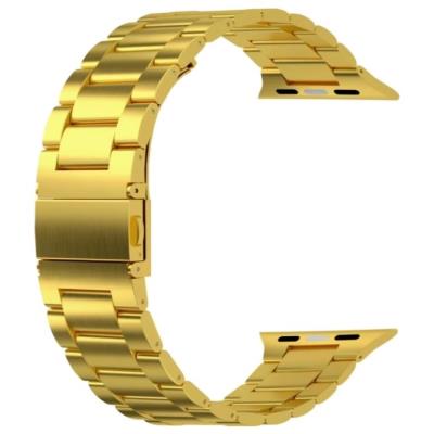 Swissten řemínek pro apple watch kovový 42 / 44 / 45 / 49 mm zlatý