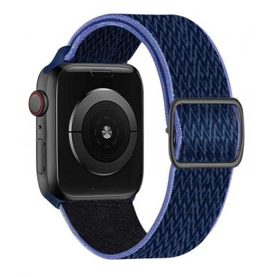 Swissten řemínek pro apple watch nylonový 38 / 40 / 41 mm modrý/fialový (se sponou)