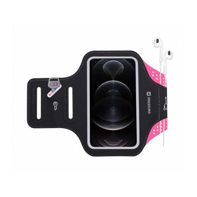 Swissten pouzdro armband case vel. 7,0" růžové