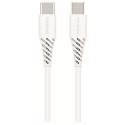 Swissten datový kabelusb-c/usb-c bílý 1,2m  (eco balení)