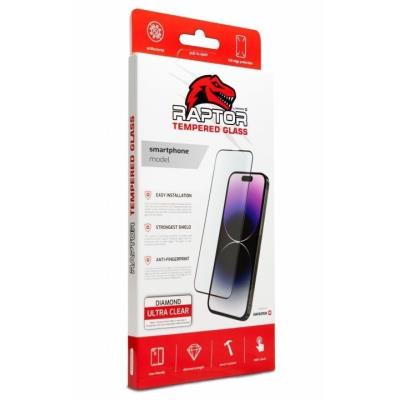Swissten raptor diamond ultra clear 3d temperované sklo pro apple iphone 16 pro černé