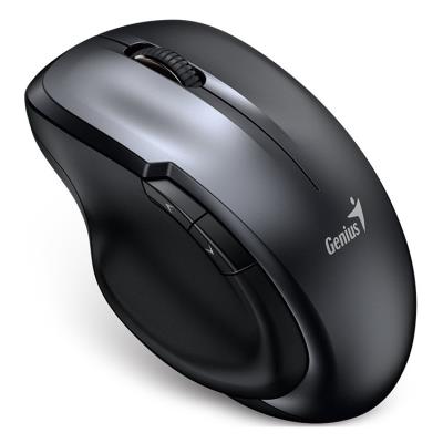 GENIUS Ergo 8200S Iron Grey/ 1200 dpi/ bezdrátová/ 5tlačítek/ tichá/ BlueEye senzor/ kovově šedá