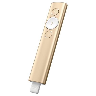 Logitech prezentér SPOTLIGHT/ bezdrátový/ Bluetooth/ zlatá