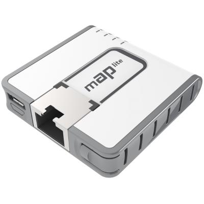 MikroTik RouterBOARD RBmAPL-2nD, mAP lite, ROS L4, 1xLAN, plast. krabice, napájecí adaptér