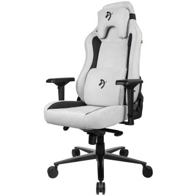 AROZZI herní židle VERNAZZA Supersoft Fabric Light Grey/ světle šedá
