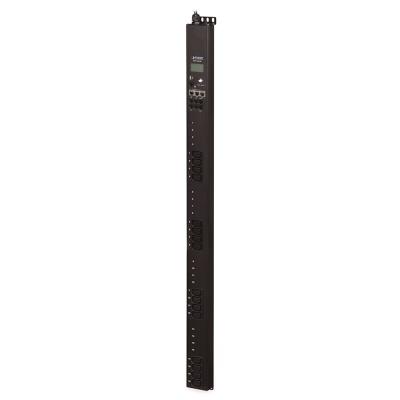 Planet IPM-16230, IP vertikální ovládání 16x zásuvek 240V/10A, 0U Rack, LED+displej, 2 kaskádové porty, port pro senzor