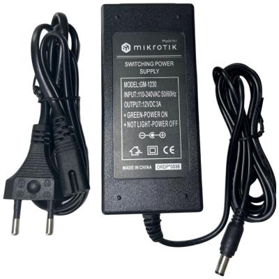 MikroTik GM-1230 napájecí adaptér 12V, 3A, výkon 36W