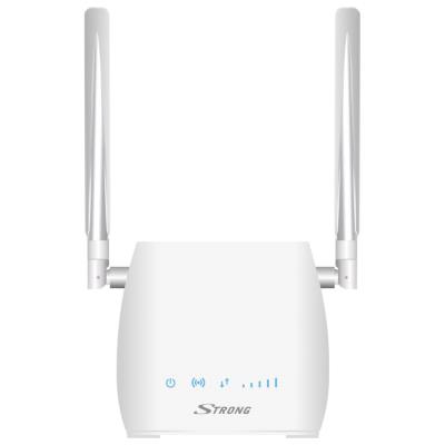 STRONG 4G LTE router 300M/ Wi-Fi standard 802.11 b/g/n/ 300 Mbit/s/ 2,4GHz/ 1x LAN/ USB/ SIM slot/ 2 odnímatelné antény