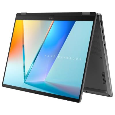 ASUS Vivobook Flip/ CORE ULTRA 7 256V/ 16GB/ 1TB SSD/ Intel® Graphics/ 14"WUXGA,touch,OLED/ W11P/ šedý