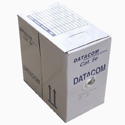 DATACOM kabel drát C5E FTP LS0H 305m box šedý