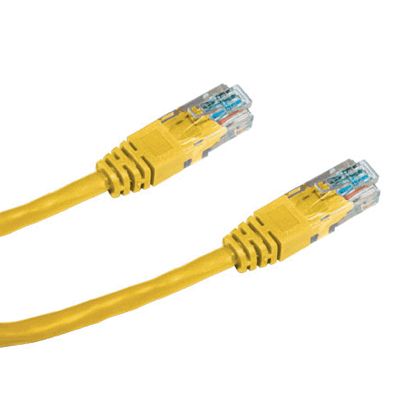DATACOM Patch kabel UTP CAT6 0,5m žlutý