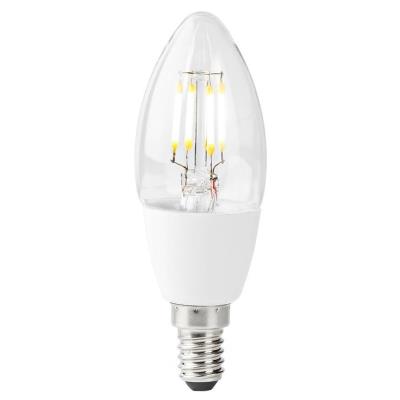 NEDIS Wi-Fi chytrá LED žárovka s vláknem/ E14/ svíčka/ 5W/ 230V/ 400lm/ 2700K/ teplá bílá/ stmívatelná/ čirá