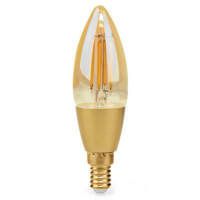 POŠKOZENÝ OBAL - NEDIS Wi-Fi chytrá LED žárovka s vláknem/ E14/ svíčka/ 4,9W/ 230V/ 470lm/ teplá bílá/ 1800 - 3000K/ stmívatel...