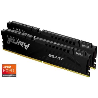 KINGSTON FURY Beast Black EXPO 64GB DDR5 6000MT/s / CL30 / DIMM / Kit 2x 32GB