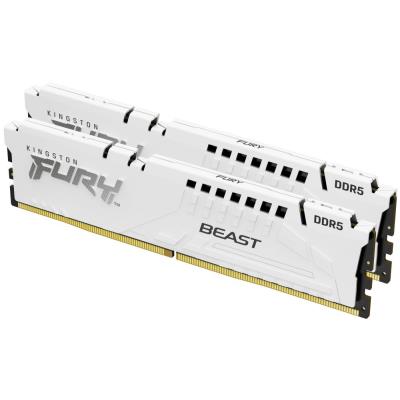 KINGSTON FURY Beast White XMP 64GB DDR5 6000MT/s / CL30 / DIMM / Kit 2x 32GB