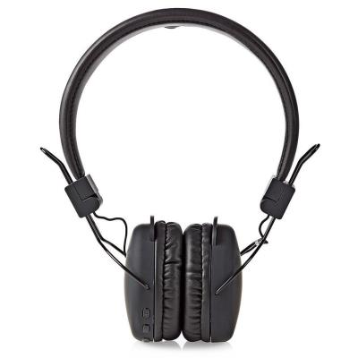 NEDIS bezdrátová sluchátka + mikrofon/ ON-EAR/ výdrž 15 hodin/ ovládání stiskem/ ovládání hlasitosti/ černé