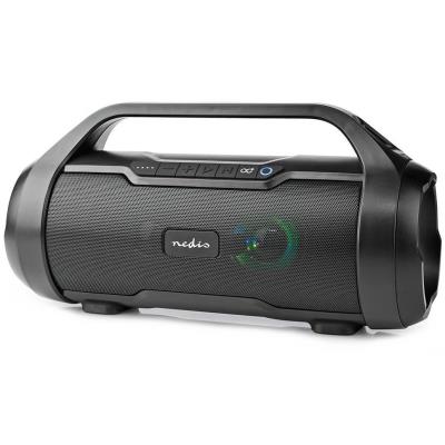 NEDIS párty reproduktor/ 2.0/ výkon 60 W/ Bluetooth/ AUX/ Micro SD/ USB/ 3,5 mm jack/ IPX5/ černý