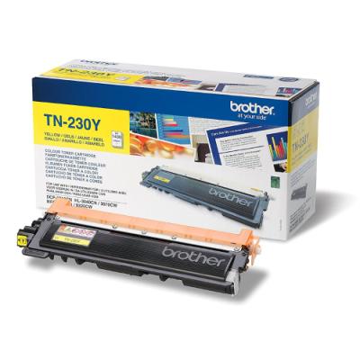 BROTHER tonerová kazeta TN-230Y/ HL-3040/ 3070/ NFC-9010/ 9120/ 9320/ 1400 stránek Žlutý