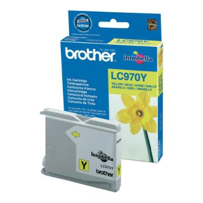 BROTHER inkoustová náplň LC-970Y/ Žlutá