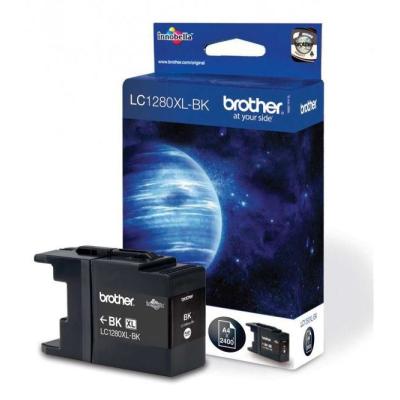 BROTHER inkoustová náplň LC-1280XLBK/ MFC-J6510, J69102, J5910/ černý/ 2400 stránek