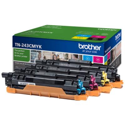 BROTHER sada tonerových kazet TN-243CMYK/ DCP-L3550CDW/ HL-L3210CW/ MFC-L3730CDN/ 4x 1000 stran/ CMYK