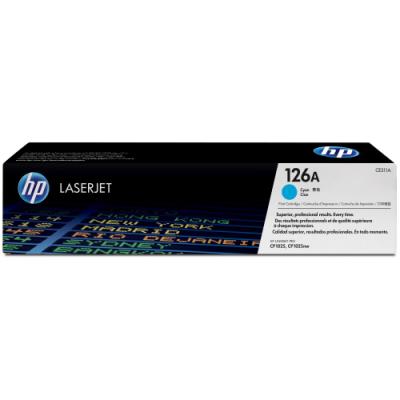 HP azurová tisková kazeta CE311A originál
