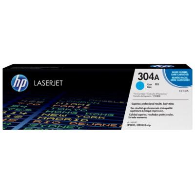 HP tisková kazeta azurová CC531A originál