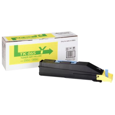 Kyocera toner TK-865Y/ TASKalfa 250ci/ 12 000 stran/ Žlutý