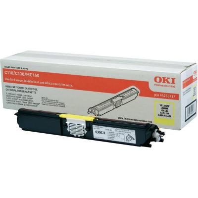 OKI originál tonerová kazeta 44250717/ C110/ C130/ 1500 stran/ Žlutá