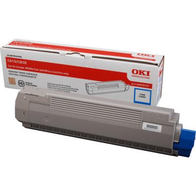 OKI originál tonerová kazeta 44059107/ C810/ C830/ 8000 stran/ azurová