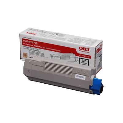 OKI originál tonerová kazeta 43865708/ C5650/ C5750/ 8000 stran/ Černá